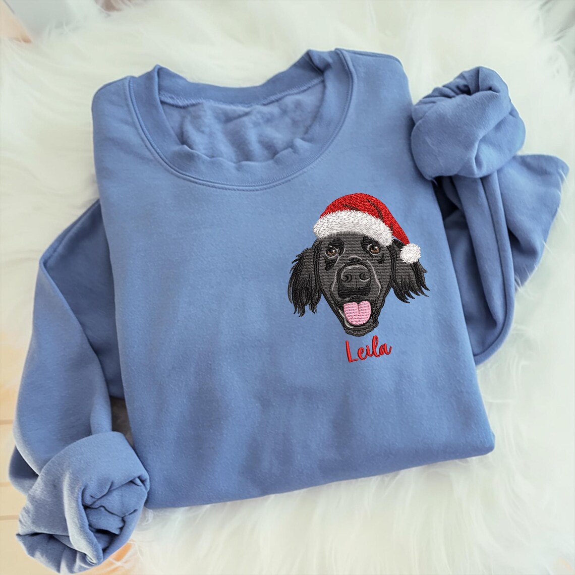 🐶🐱Custom Embroidered Pet Sweatshirt, Hoodie with Photo Portrait - Personalized Pet Gifts - Image 15