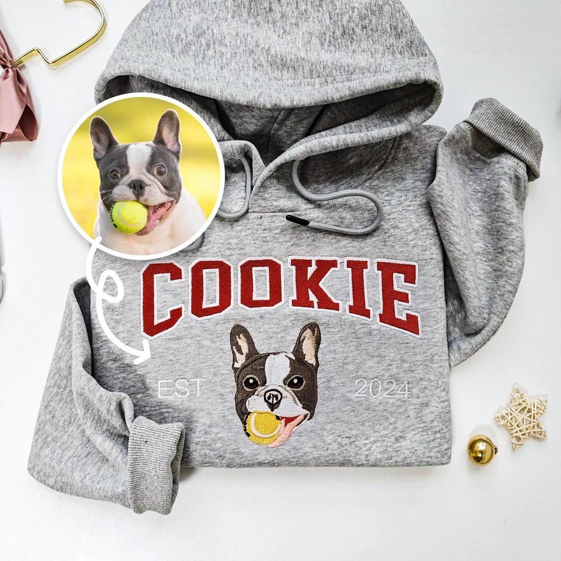 Custom Pet Face Embroidered Sweatshirt From Photo- Gift For Pet Lovers - Image 10