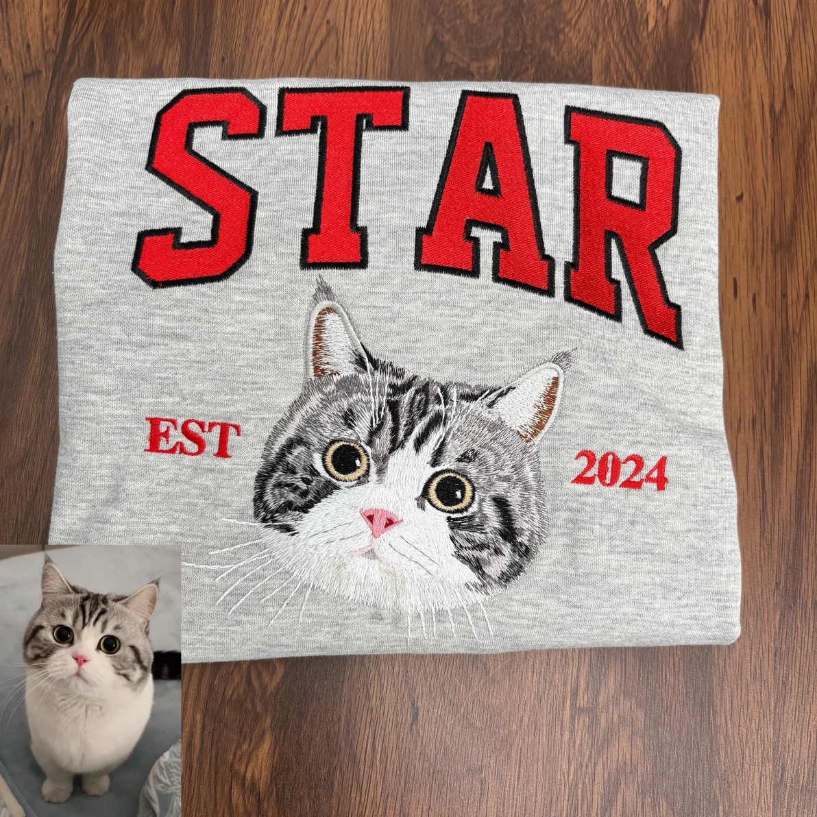 Personalized Varsity Dog Embroidered Sweatshirts - Image 3