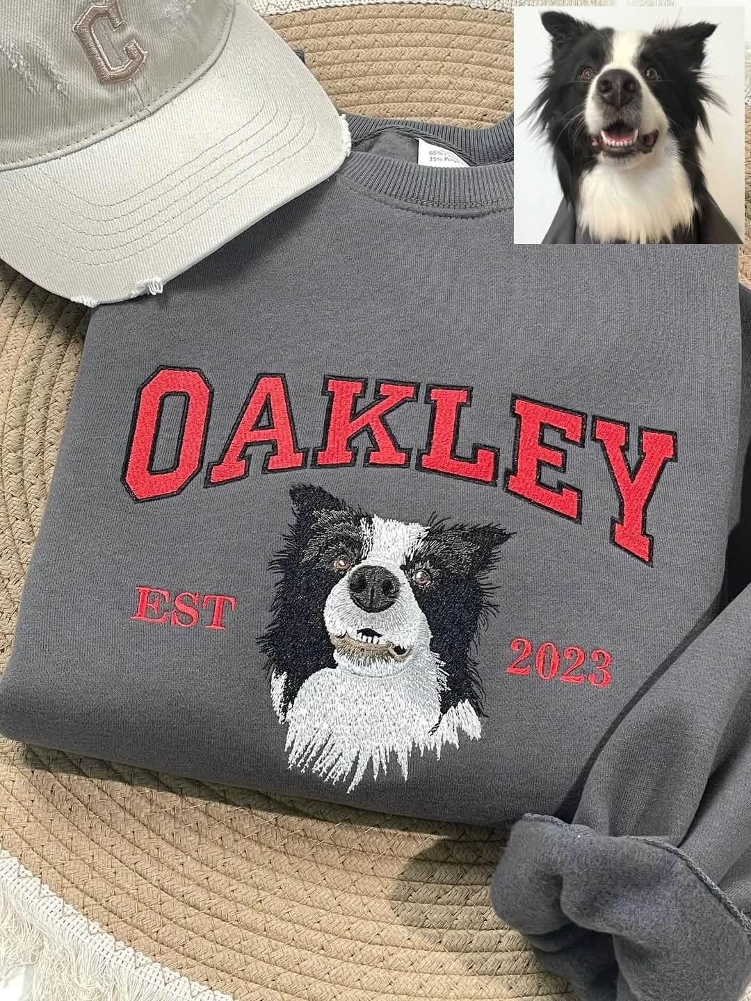 Personalized Varsity Dog Embroidered Sweatshirts - Image 5