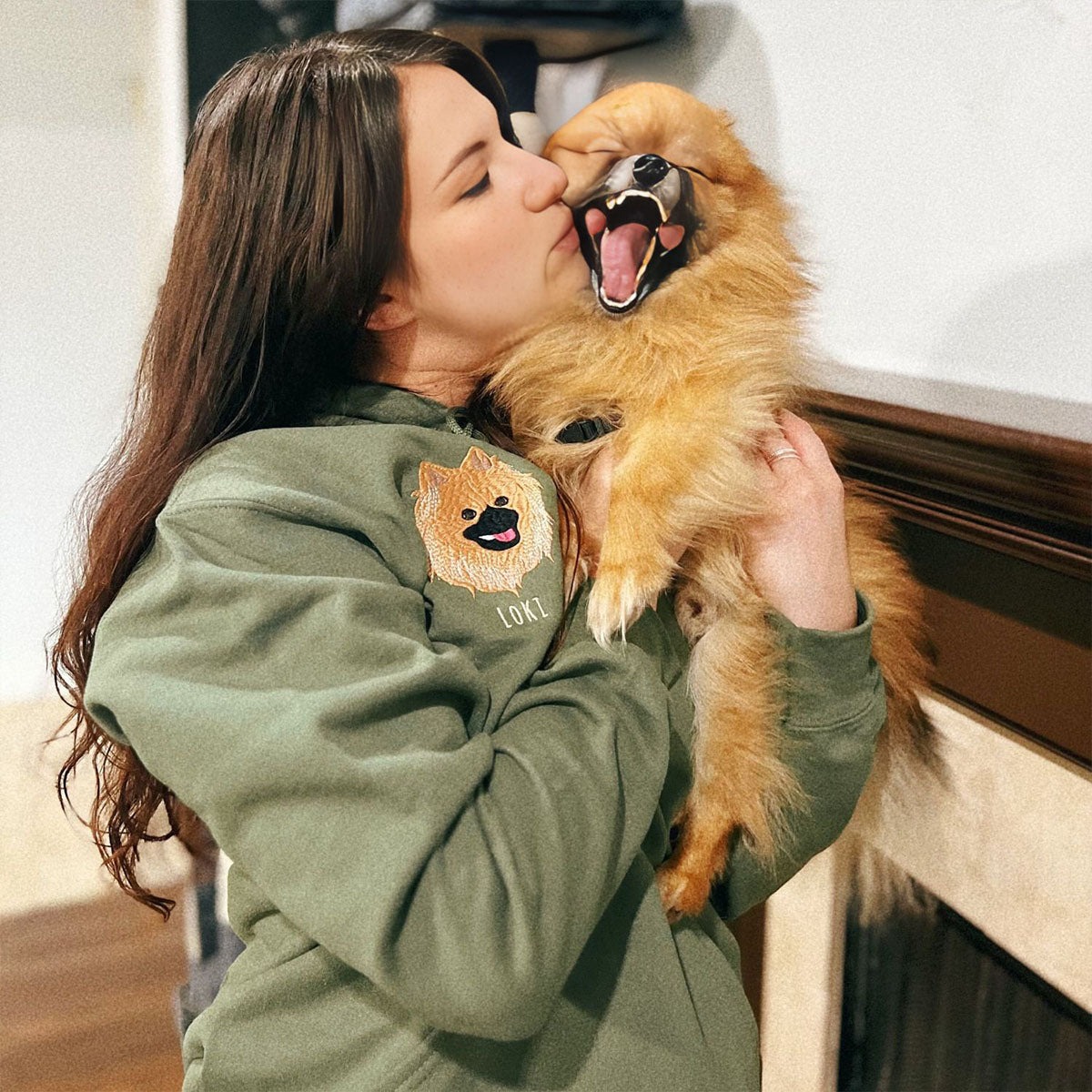 🐶🐱Custom Embroidered Pet Sweatshirt, Hoodie with Photo Portrait - Personalized Pet Gifts - Image 11