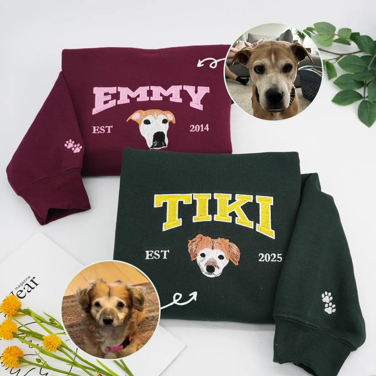 Personalized Varsity Dog Embroidered Sweatshirts - Image 7