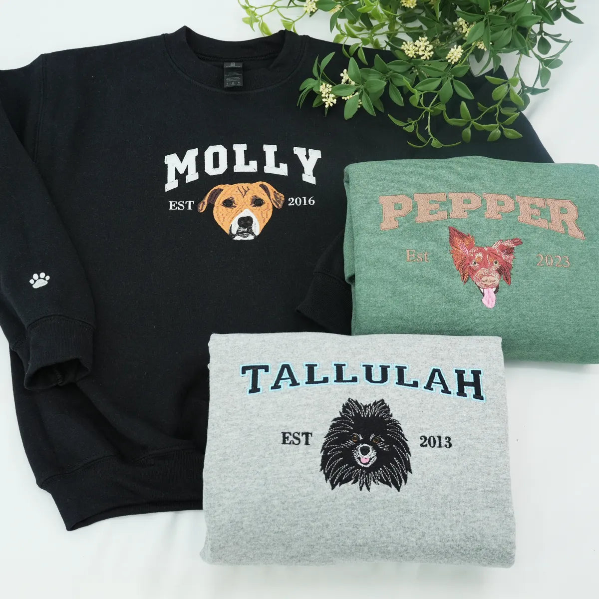 Personalized Varsity Dog Embroidered Sweatshirts - Image 10