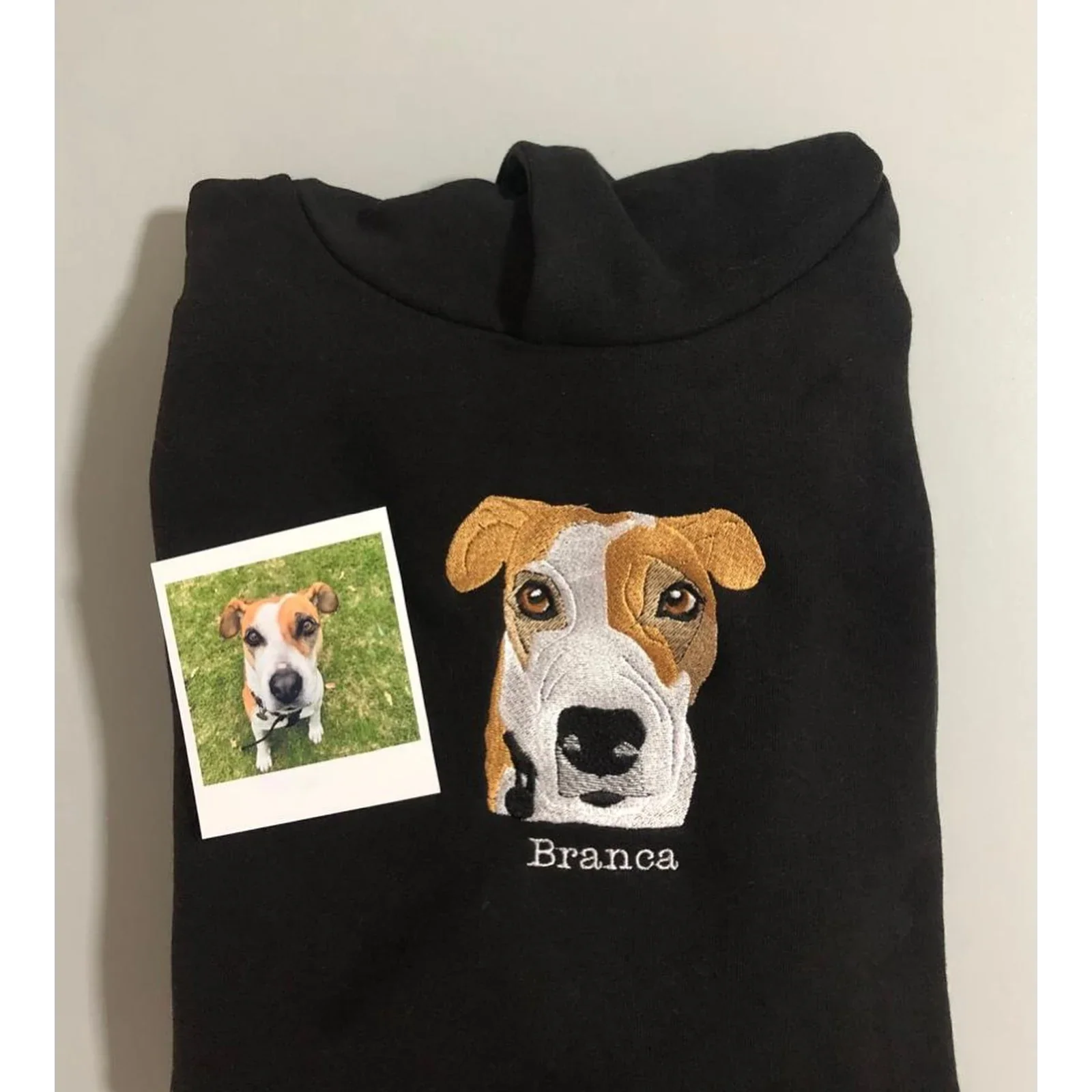🐶🐱Custom Embroidered Pet Sweatshirt, Hoodie with Photo Portrait - Personalized Pet Gifts - Image 5